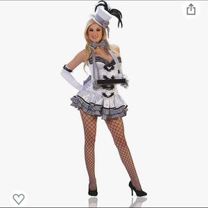 Starline Costume White Cigarette Girl L